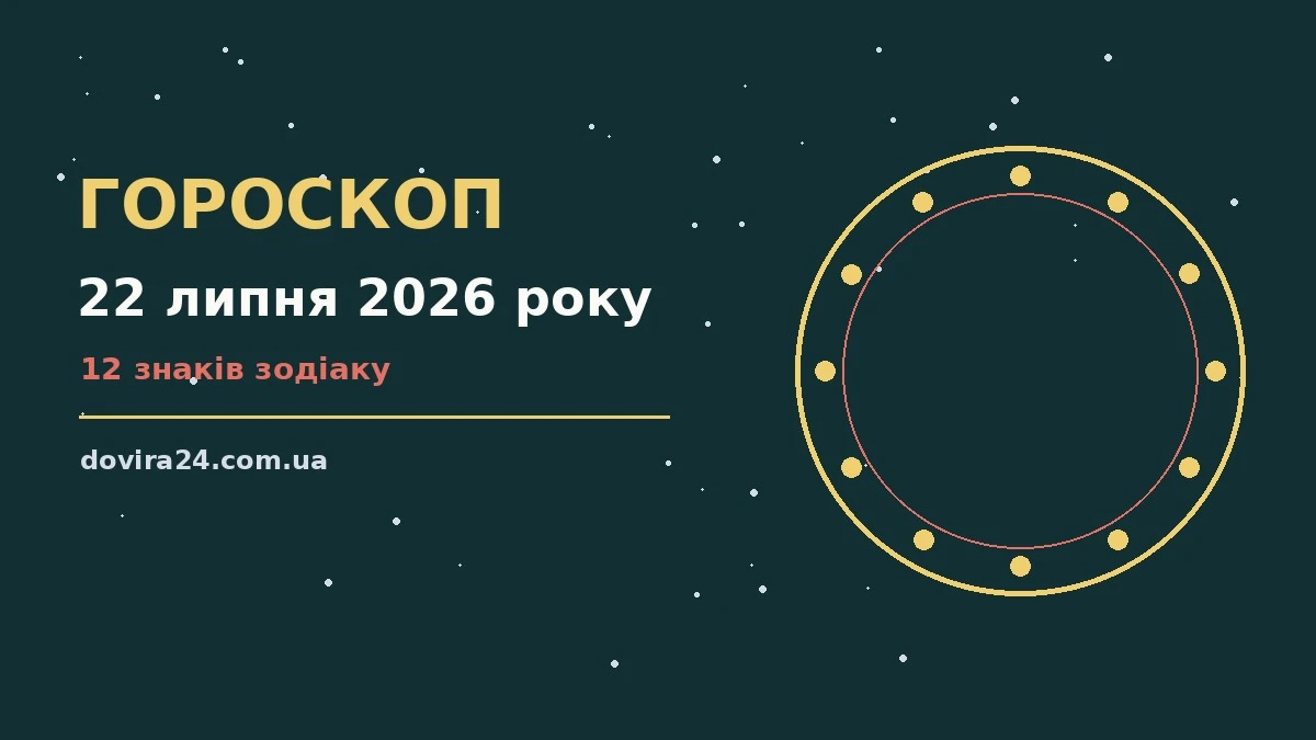 Акварельний знак зодіаку на тлі ранкового неба, символізує гороскоп на 22 липня 2026 року