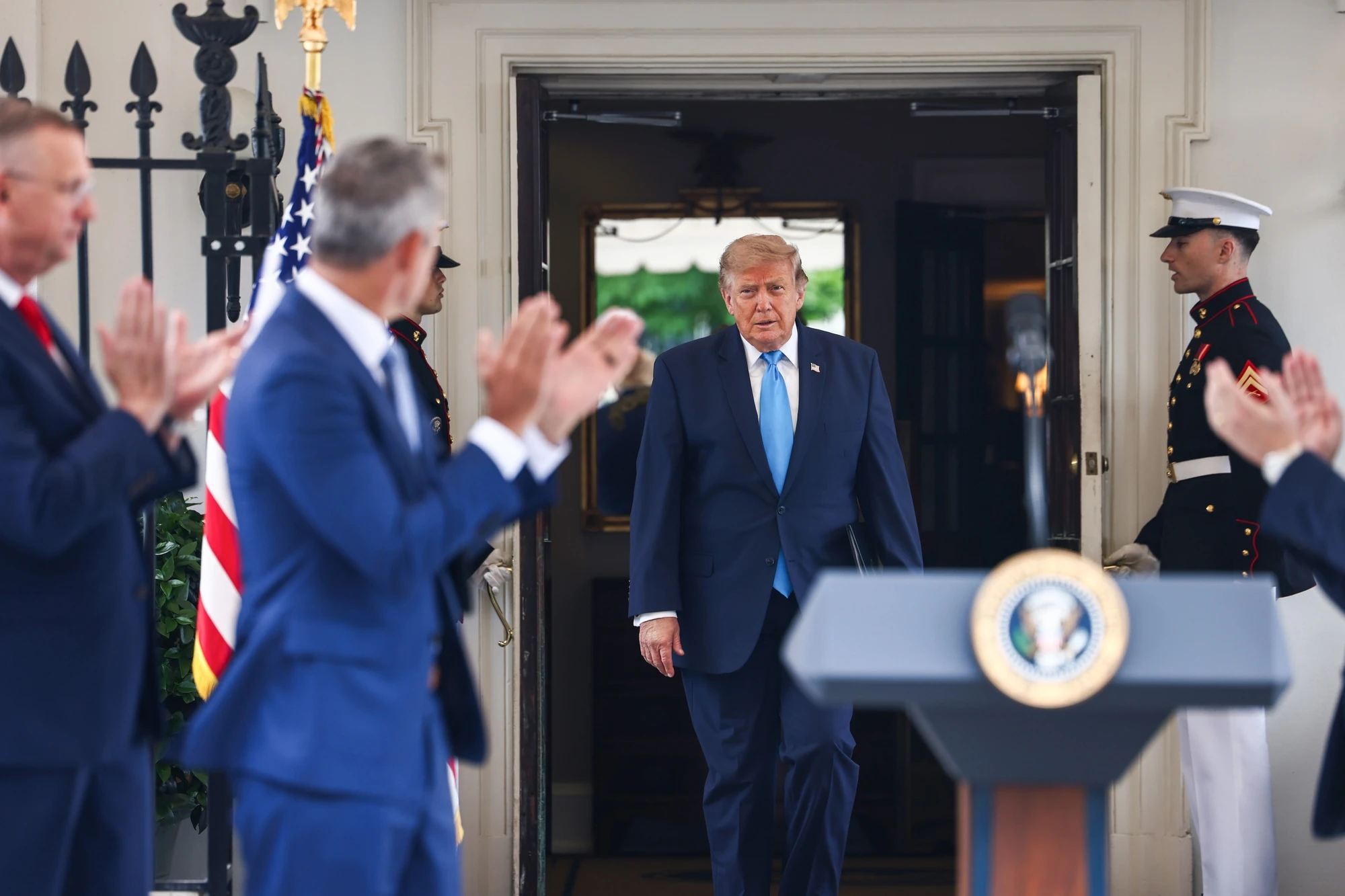 Дональд Трамп під час виступу